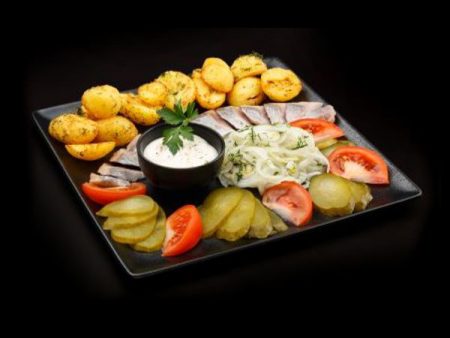 Herring with hot potatoes